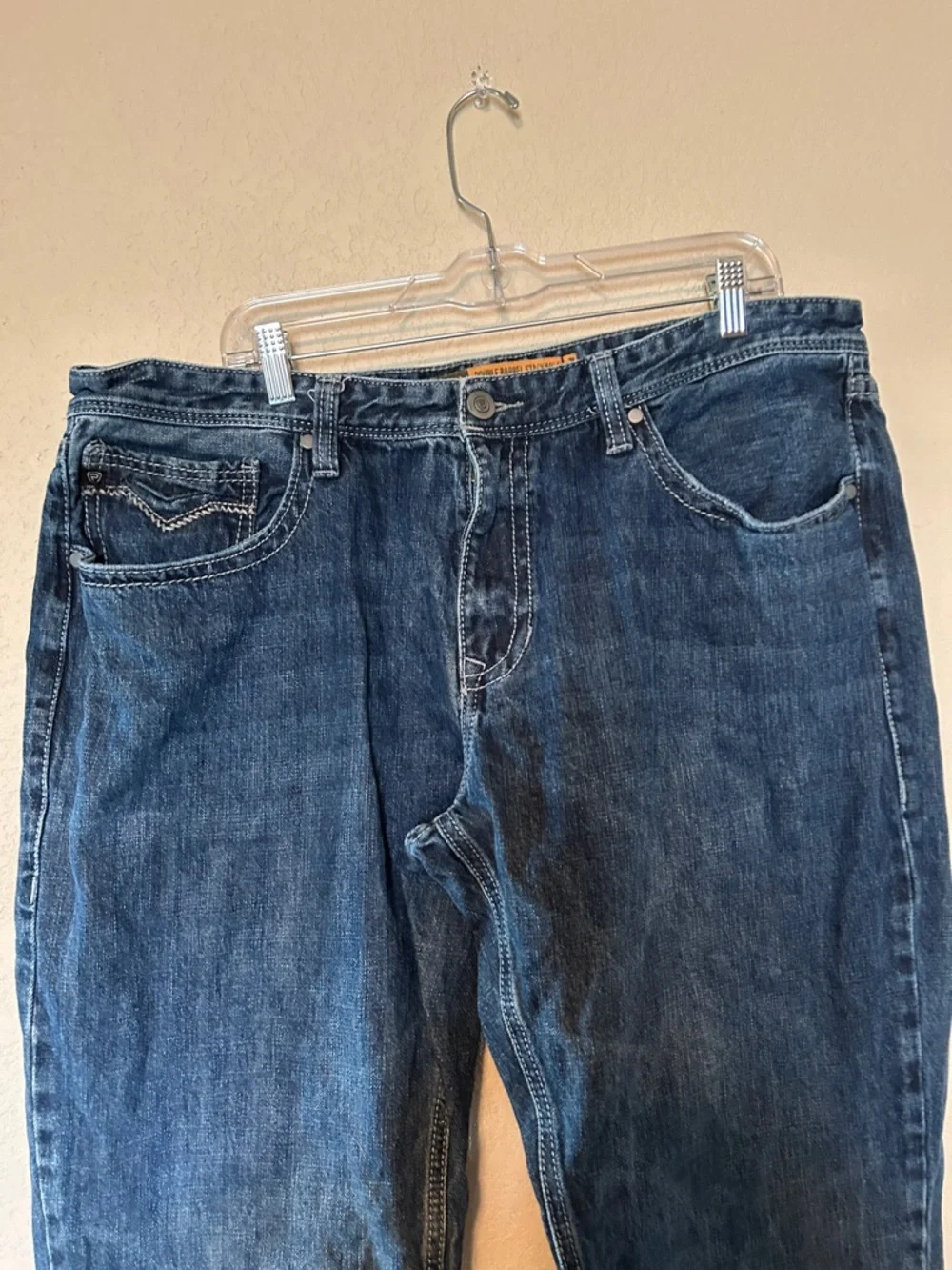 Rock & Roll Denim Double Barrel Straight Leg Jeans Men’s 40x34 Dark Wash